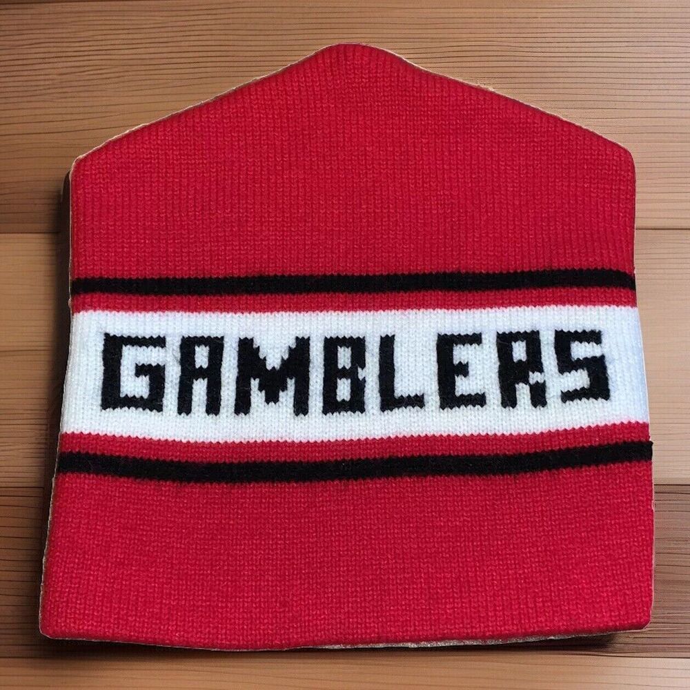 Vintage Green Bay Gamblers Hockey USHL Beanie Hat Winter Cap